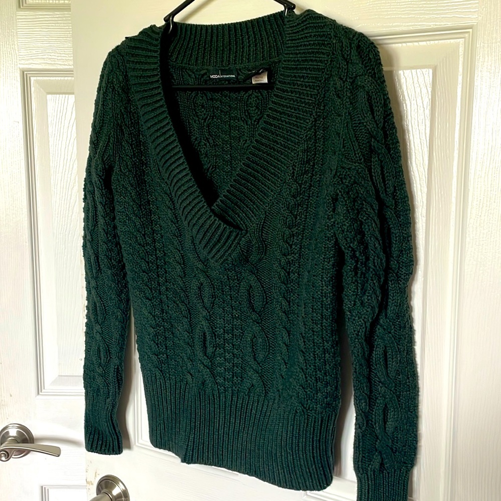 Moda International Forest Green Sweater
